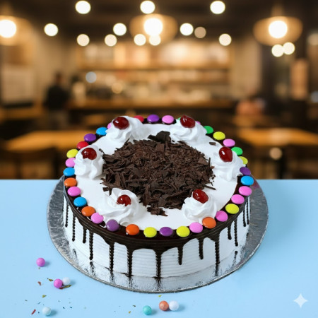 Gems On Top Black Forest Cake
