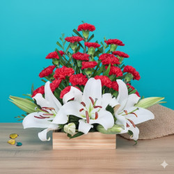 Assortment Of Carnations and Lilies