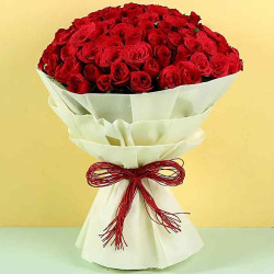 Romantic 100 Red Roses