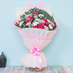 Mix Elegance Carnation Bouquet